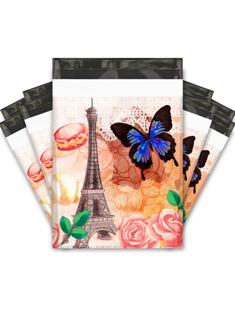 25ct, 10x13 "PARIS" POLY MAILERS